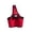 Red, variant on Drink Carrier Tote, Solid Black Neoprene Dual Cup Holder, 1 Pack Clip On Hanging Beverage Carrier, For Outdoor Travel Picnic Grocery Shopping Coffee Run