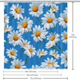 thumbnail image 6 of yowmns Waterproof Hooked Printed Bathroom Curtain Set for Stylish Bathroom Decor - Curtain Sets and Bathroom Curtains, 6 of 6