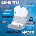 thumbnail image 3 of OrthoSleeve Wellness Compression Socks Quarter Crew Neuropathy Socks for Foot Pain, White/XLarge, 3 of 7