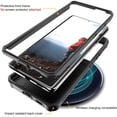 thumbnail image 3 of ArmadilloTek Vanguard Compatible with Samsung Galaxy S21 Ultra Case, Military Grade Full-Body Rugged with Built-in Kickstand [Screenless Version] - Black, 3 of 6