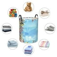 thumbnail image 6 of Daiia Sea and Fish Round Laundry Basket with Handles Thickened Waterproof Circular hamper,Dirty Clothes Storage Basket for Bedroom,Bathroom,College Dorm-Small, 6 of 8