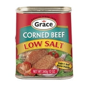Grace Corn Beef, Reduced Sodium, 12 oz Can