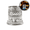 Transparent, variant on Rotating Whiskey Glass Set with 360-Degree Spinning Base, Vintage Ribbed Crystal Glasses with Intelligent Multi-Color LED Lighting for Home Bar & Entertaining
