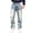 Blue, variant on QQZ Straight Leg & Wide Leg Mens Denim Jeans, Elastic Waist Stretch Denim Pants With Pockets Suitable For Daily Walking, Outdoor Activities And Casual Daily Outfits