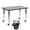 Gray, variant on Flash Furniture Wren Mobile 30''W x 48''L Rectangular Oak Thermal Laminate Activity Table - Standard Height Adjustable Legs