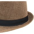 thumbnail image 5 of Sombrero Panamá de los años 20 para hombre - Sombrero Fedora de gánster de la mafia Accesorios para disfraz de Gatsby Talla única, 5 of 5
