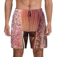 thumbnail image 2 of Goofa Makeup Brush on Pink Glitter Printed Men's Swim Trunks Board Shorts Quick Dry Mens Swimming Trunks with Compression Liner,Breathable Fit Hawaii Beach Shorts-XX-Large, 2 of 9