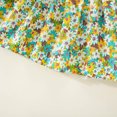 thumbnail image 1 of Vedolay Toddler Girls Dress Girls Dress Chiffon Floral High-Low Tie Waist Party Princess,Yellow 6-12 Months, 1 of 5