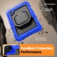 thumbnail image 5 of Case for Samsung Galaxy Tab A9 2023 8.7 inch, 360 Rotating Stand Handle Shoulder Strap Heavy Duty Shockproof Cover, Blue, 5 of 7