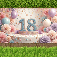 thumbnail image 3 of Decorative Design Birthday Party Banner Balloon Decoration Banner for Birthday Party Indoor Decoration Event Celebration, 3 of 5