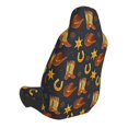 thumbnail image 2 of Fotbe Wild West Golden Horseshoe Funda para Asiento de Auto con Estampado – Impermeable y Antisudor – Ajuste Universal, Lavable a Máquina, Antideslizante (1 Pieza), 2 of 5
