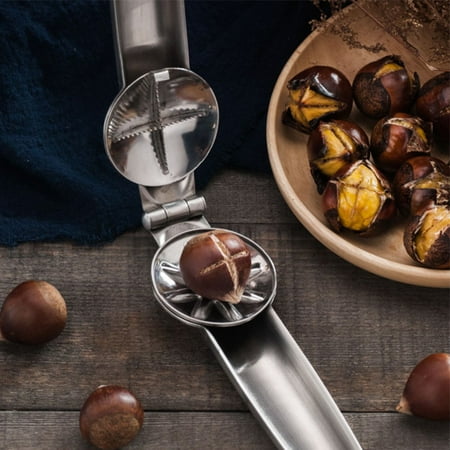 

Hengtai New Creative Stainless Steel Walnut Clip Sheller Chestnut Opener Silver