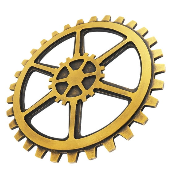 Worgeous  Gear Wall Decor Decorate Hangings Ornaments Cog Office Golden
