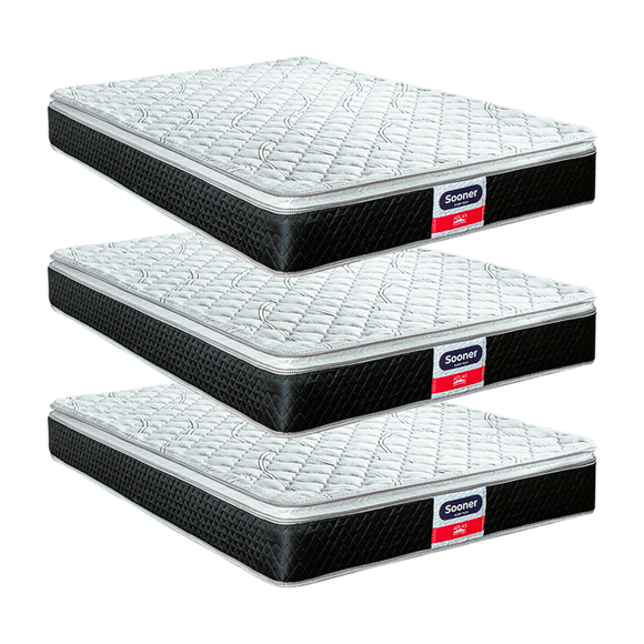 Paquete 3 Colchones Matrimonial Colchones Atlas Sooner