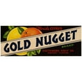 thumbnail image 3 of Anonymous 14x8 Black Modern Framed Museum Art Print Titled - Gold Nugget Brand Citrus Label (1930-1950), 3 of 5