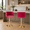 Red, variant on Villeston 360°Swivel Bar Stools Velvet Upholstered Adjustable Bar Chairs Set of 2 with Back & Footrest for Home and Kitchen,Red