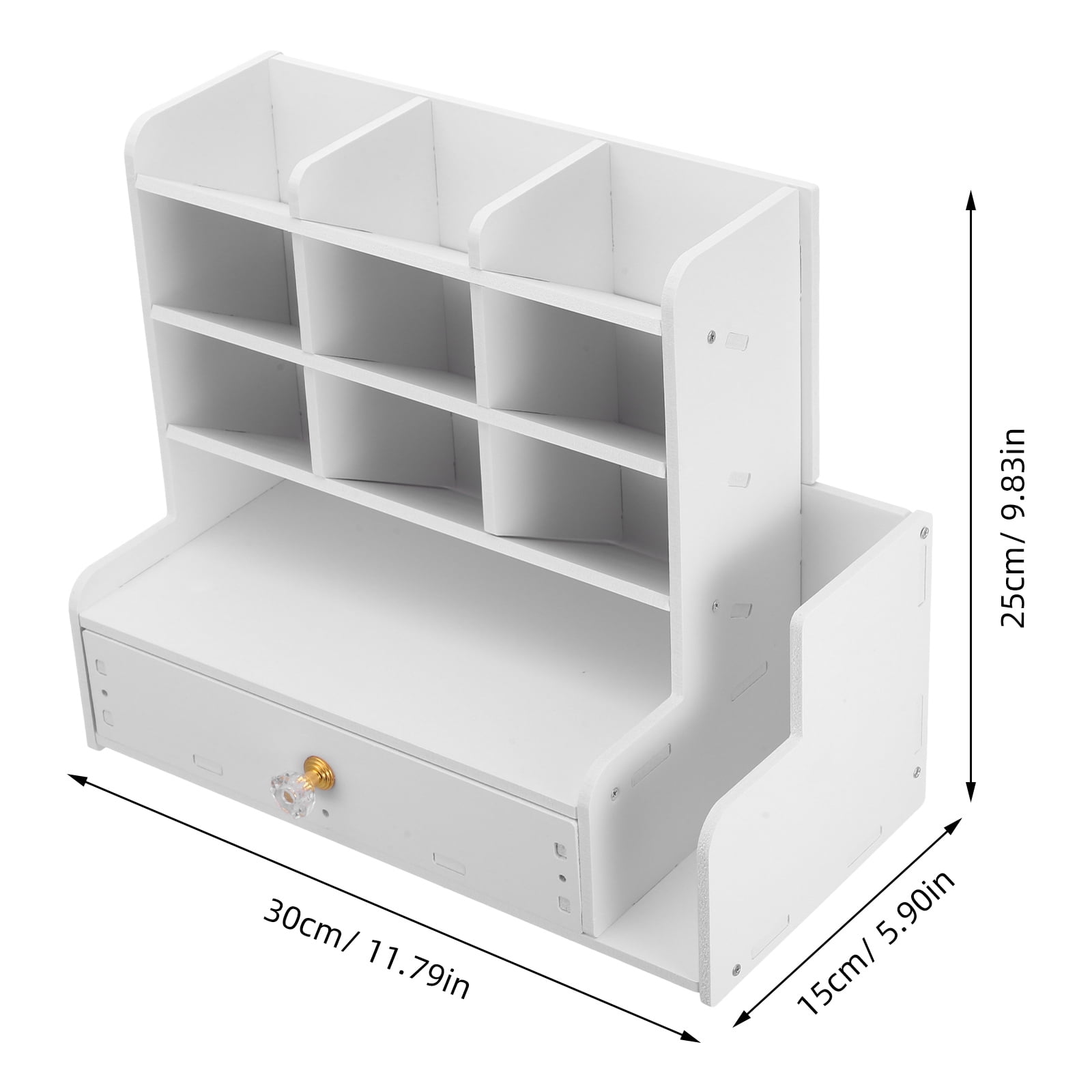 RENACLIPY Portable White Marker Organizer with Strong Wood Plastic Composite Material