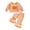 Orange, variant on RUINIXCW Toddler Baby Girl Halloween Outfit Infant Girl Fall Winter Clothes Striped Pumpkin Penter Pan Collar Long Sleeve Shirt Tops Flare Pants Set