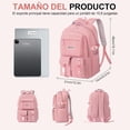 thumbnail image 2 of Mochila para Mujeres y Hombres, 15.6inch Mochila para Laptop, Gran Capacidad, Mochila Escolar Juvenil, Mochila de Viaje Causal, para la Escuela, Los Viajes y la Oficina, 2 of 3