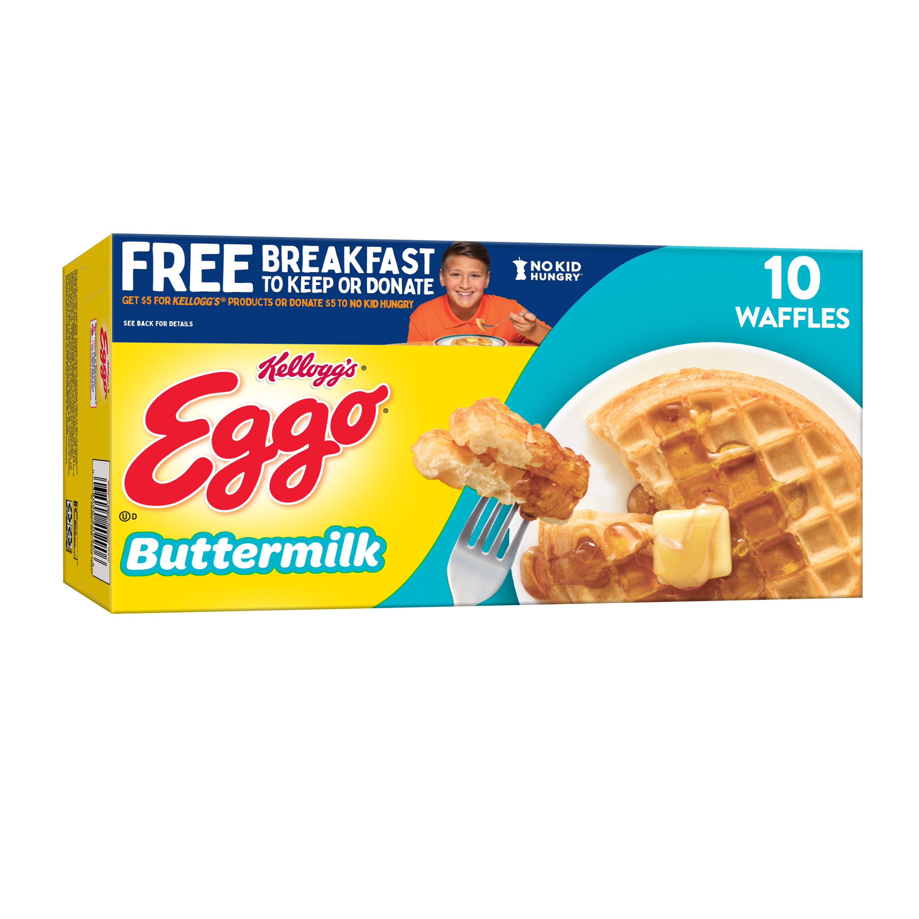 Eggo Frozen Waffles, Frozen Breakfast, Buttermilk, 12.3 Oz, Box, Frozen Walmart Inventory