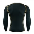 thumbnail image 3 of Mens Tight Fitting Training Clothes Sports Fitness Clothes Running Clothes Sweat Wicking Quick Drying Long Sleeved T Shirt Top, 3 of 3