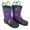 Purple, variant on FOX-600-47-10 Childrens Unicorn Rain Boot, Pink - Size 10