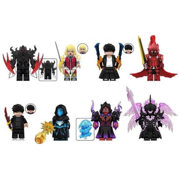 8 Pcs Action Figures Building Blocks Toys Set, Collectible 1.77 Inchs Minifigures Building Kits Awesome Gift for Kids Fans of the Character Building Toys
