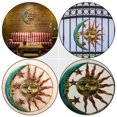 thumbnail image 5 of Tineasur metal moon wall decor outdoor sun moon wall sculpture Home Decor 1 Pc, 5 of 6