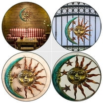 FONDOTIN 1 Pc Sun Moon Pendant Unique Wall Hanging Decoration Creative Wall Decor
