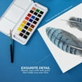 thumbnail image 5 of Daler-Rowney Aquafine Watercolor Paint Half Pan Travel Set, Assorted Colors, 24 Pieces, 5 of 7
