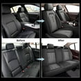 thumbnail image 7 of DIKSOAKR Full Set Seat Covers for GMC Terrain 2010-2025, 5 Seats Breathable Perforated Faux Leather Car Seat Cover Interior Seat Cover Airbag Compatible(Black&Grey), 7 of 7