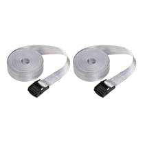 LAMIRO 2Pcs Tie Down Straps Lashing Straps Luggage Belt Fixing Strap Adjustable Car Roof Rack Straps for Snowboard, Trailer, Moving Grey