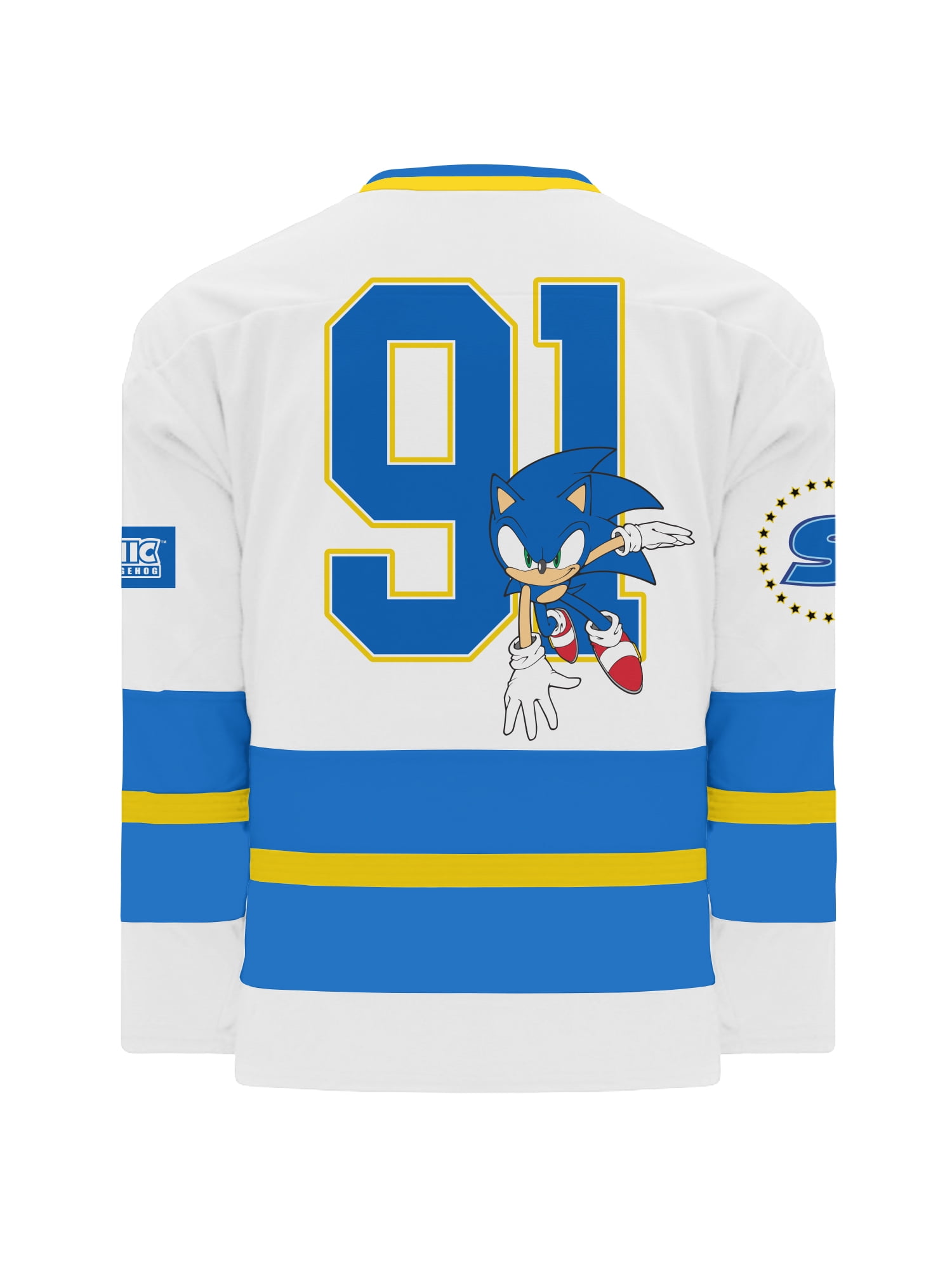 Sonic the Hedgehog Boys and Big Boys I'm Outta Here Graphic Hockey Jersey, Sizes 4-18