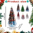 thumbnail image 3 of AUDeals Christmas Tree Decor Tabletop, Mini Christmas Tree Statue for Fireplace Mantel, Holiday Desktop Centerpiece Decorations for Home Office Festival, 3 of 6