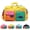 Yellow, variant on Portable Overnight Travel Duffel with Shoe Compartment, Water Resistant Carry On Tote for Weekend Getaway, Lightweight Nylon Gym Bag with Trolley Sleeve