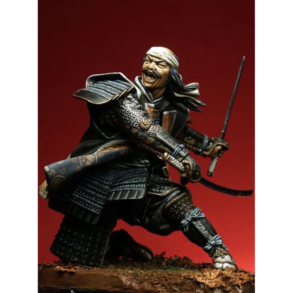 Pegaso Models 90mm Dueling Samurai White Metal Figure Kit 90048