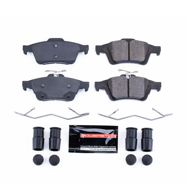 Power Stop Z23-1564A Z23 Evolution Sport Carbon Fiber-Ceramic Brake Pad with Hardware-Rear