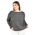 thumbnail image 1 of Sueter de cuello barco Roman Fashion /Tallas Extras, 4013 (Gris obscuro) gris oscuro 38, 1 of 6
