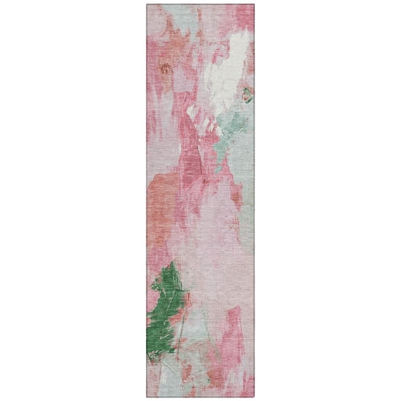 Dalyn Rugs Machine Washable Indoor/Outdoor Chantille Blush 2'3" x 7'6" Runner Rug