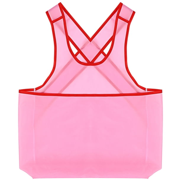 Delantal para colgar ropa, delantal doméstico con bolsillo, delantal ajustable con peto para ropa mojada