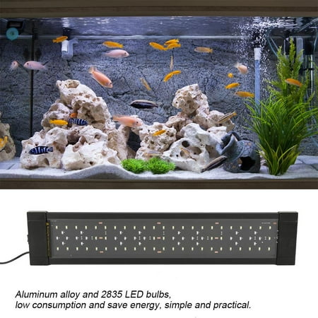 Ejoyous US Plug 11W Intelligent Control Aluminum Alloy Bracket Lights for Fish Tank Aquarium,Fish Tank Lights, Intelligent Control Fish Tank