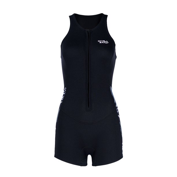 Mujeres Neopréne 2 Mm Manso Sin Traje Buceo Baños Una (XL)