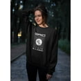 thumbnail image 2 of Abstract Grid Rave Style Sweatshirt Women -Image by Shutterstock, Female Small, 2 of 4