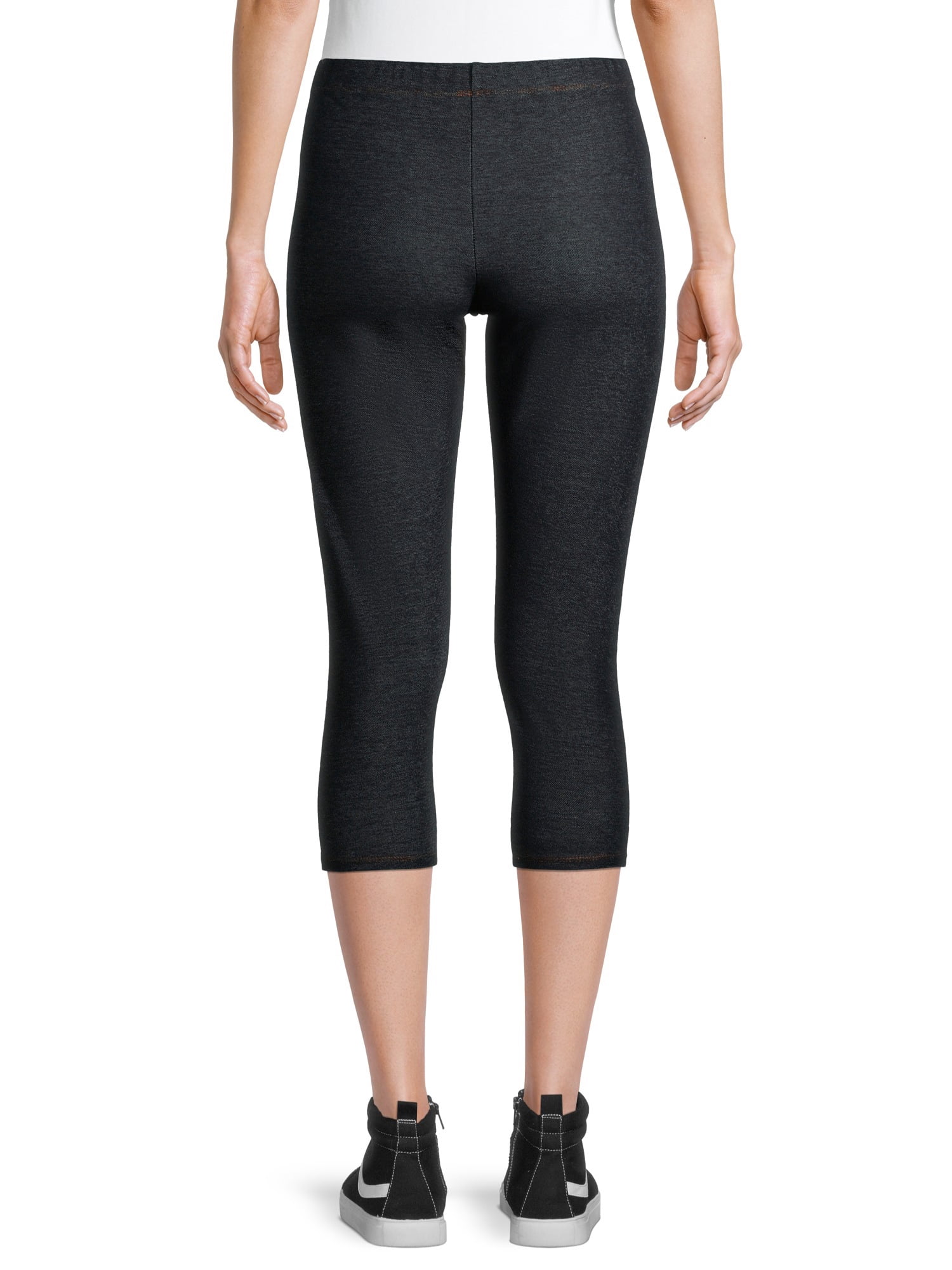 No Boundaries Juniors' Stretch Cotton Capri Leggings, Slim Fit, Elastic  Waistband - Walmart.com