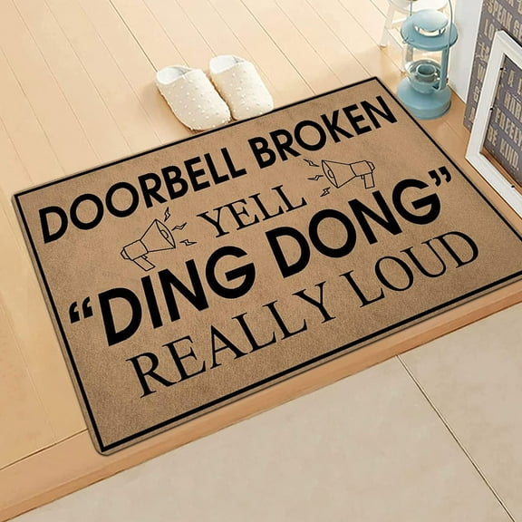 1X Floor Mat Funny Floor Mats Decorative Doormat Life Quotes or Letters Welcome Doormat Carpet