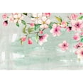 thumbnail image 2 of wall26 - Large Wall Mural - Watercolor Style Ink Painting Pink Cherry Blossom on Abstract Background | Self-Adhesive Vinyl Wallpaper/Removable Modern Wall Decor - 100x144 inches, 2 of 6