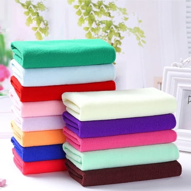 BESTYASH 6Pcs Assorted Color Microfiber Sports Towels Absorbent Comfortable for Exercise