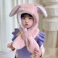thumbnail image 5 of Herrnalise Winter Children Cute Rabbit Hat Windproof Warm Kids Ear Protection Hat Scarf Cap, 5 of 8
