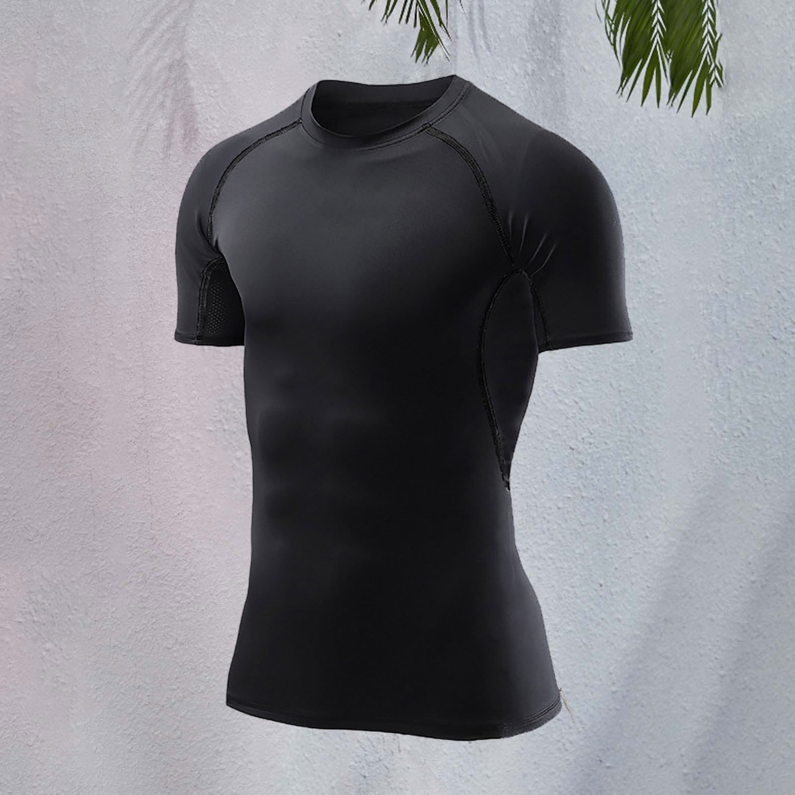 UACY Boys Compression Shirt Short Sleeve Workout Gym Top Cool Dry Athletic Base Layer Undershirt T-Shirt for Sport Running