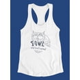 thumbnail image 3 of I�M Owl And That�S Normal Quote Tank Women -Image by Shutterstock, Female Large, 3 of 4